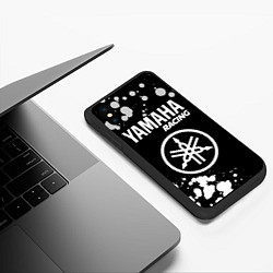 Чехол iPhone XS Max матовый YAMAHA Racing Краска, цвет: 3D-черный — фото 2