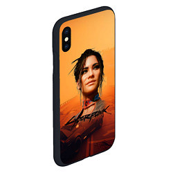 Чехол iPhone XS Max матовый Panam Cyberpunk2077, цвет: 3D-черный — фото 2