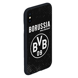 Чехол iPhone XS Max матовый BORUSSIA Pro Sport Гранж, цвет: 3D-черный — фото 2