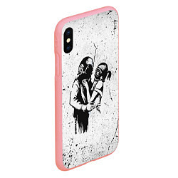 Чехол iPhone XS Max матовый BANKSY БЭНКСИ космос, цвет: 3D-баблгам — фото 2