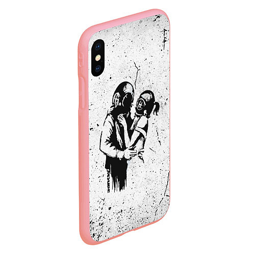 Чехол iPhone XS Max матовый BANKSY БЭНКСИ космос / 3D-Баблгам – фото 2