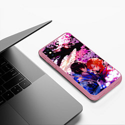 Чехол iPhone XS Max матовый Чуя и дазай проза бродячих псов, цвет: 3D-малиновый — фото 2