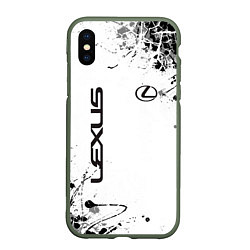 Чехол iPhone XS Max матовый Lexus texture Трещины