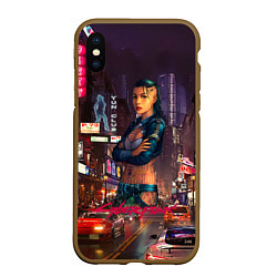 Чехол iPhone XS Max матовый Vi Cyberpunk2077