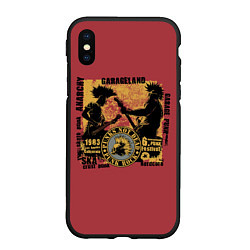 Чехол iPhone XS Max матовый Punk Rock Панки Живы, цвет: 3D-черный