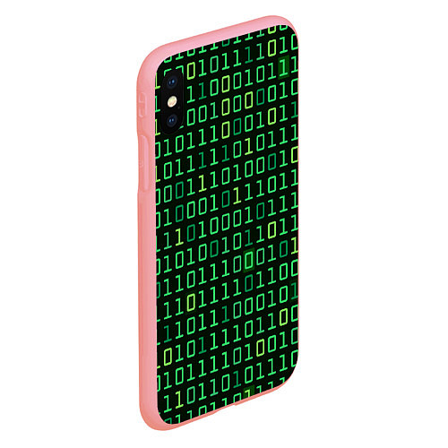 Чехол iPhone XS Max матовый Двоичный Код Binary Code / 3D-Баблгам – фото 2