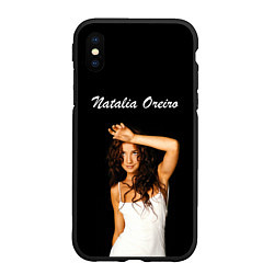 Чехол iPhone XS Max матовый Natalia Oreiro Наталия Орейро, цвет: 3D-черный