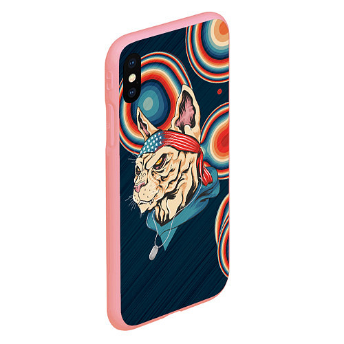 Чехол iPhone XS Max матовый Кот-комикадзе / 3D-Баблгам – фото 2