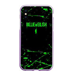 Чехол iPhone XS Max матовый Билли айлиш billie eilish, цвет: 3D-сиреневый