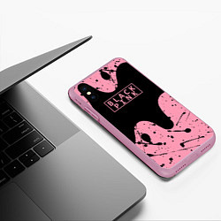 Чехол iPhone XS Max матовый Blackpink, цвет: 3D-розовый — фото 2