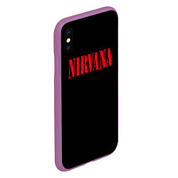 Чехол iPhone XS Max матовый Nirvana in Red, цвет: 3D-фиолетовый — фото 2