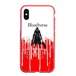 Чехол iPhone XS Max матовый BLOODBORNE потеки красок