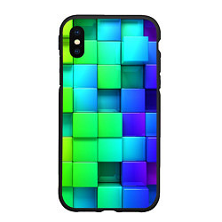 Чехол iPhone XS Max матовый Color geometrics pattern Vanguard