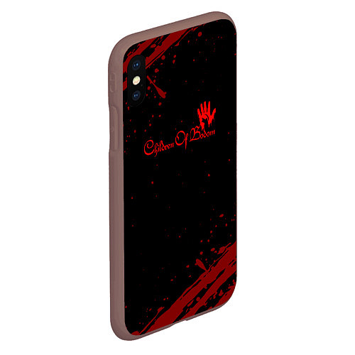 Чехол iPhone XS Max матовый Children of bodom / 3D-Коричневый – фото 2