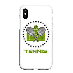 Чехол iPhone XS Max матовый TENNIS Теннис