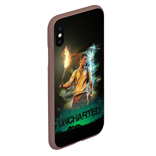 Чехол iPhone XS Max матовый Uncharted Tom Holland / 3D-Коричневый – фото 2