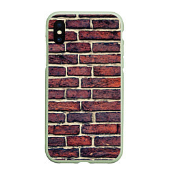 Чехол iPhone XS Max матовый Brick Wall