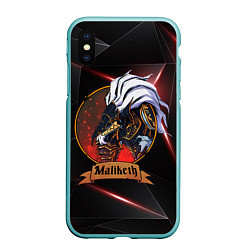 Чехол iPhone XS Max матовый Elden ring maliketh, цвет: 3D-мятный