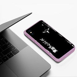 Чехол iPhone XS Max матовый Tokyo Revengers, цвет: 3D-сиреневый — фото 2