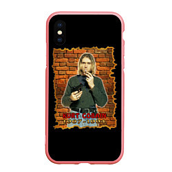 Чехол iPhone XS Max матовый Kurt Cobain 1967 - 1994, цвет: 3D-баблгам