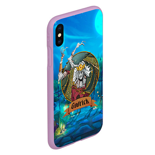 Чехол iPhone XS Max матовый Godrick Elden ring / 3D-Сиреневый – фото 2