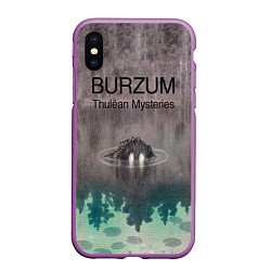 Чехол iPhone XS Max матовый Thulean Mysteries - Burzum, цвет: 3D-фиолетовый