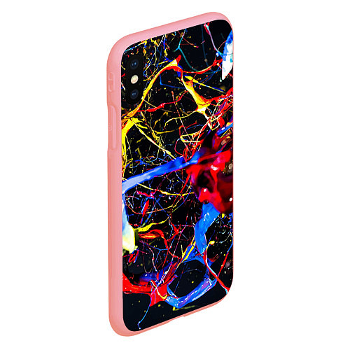 Чехол iPhone XS Max матовый Импрессионизм Vanguard neon pattern / 3D-Баблгам – фото 2