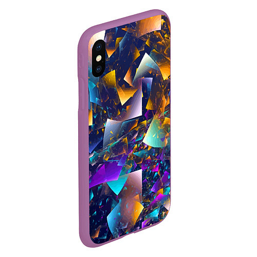 Чехол iPhone XS Max матовый Expressive pattern Vanguard / 3D-Фиолетовый – фото 2