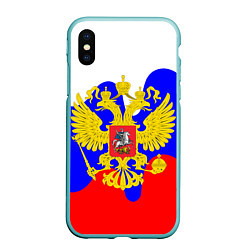 Чехол iPhone XS Max матовый Герб россии герб