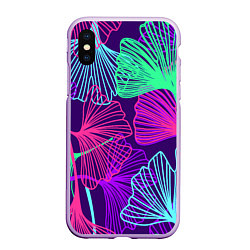 Чехол iPhone XS Max матовый Neon color pattern Fashion 2023