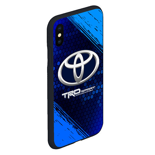 Чехол iPhone XS Max матовый ТОЙОТА TRD SPORT - Краска 9 / 3D-Черный – фото 2