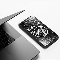 Чехол iPhone XS Max матовый Blink 182 КОТ Спрей, цвет: 3D-черный — фото 2