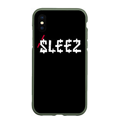 Чехол iPhone XS Max матовый SosMula City Morgue - SosMula Type C Sleez, цвет: 3D-темно-зеленый