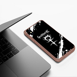 Чехол iPhone XS Max матовый Ghostemane trash, цвет: 3D-коричневый — фото 2