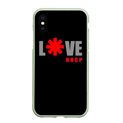 Чехол iPhone XS Max матовый Love RHCP Red Hot Chili Peppers