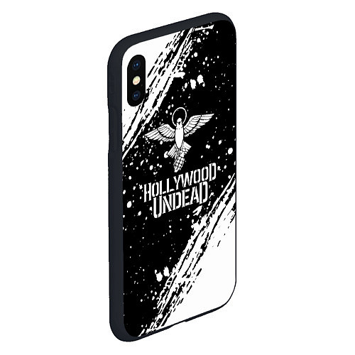 Чехол iPhone XS Max матовый Hollywood undead / 3D-Черный – фото 2