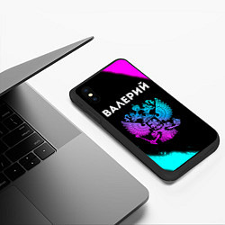 Чехол iPhone XS Max матовый Валерий Россия, цвет: 3D-черный — фото 2