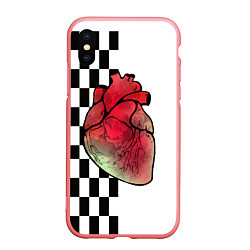 Чехол iPhone XS Max матовый My heart, Моё сердце, цвет: 3D-баблгам