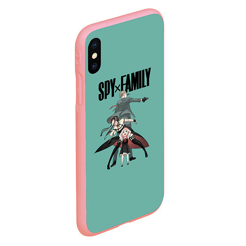 Чехол iPhone XS Max матовый Spy x Family / 3D-Баблгам – фото 2