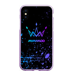 Чехол iPhone XS Max матовый Mamamoo neon, цвет: 3D-сиреневый