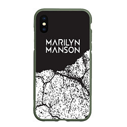 Чехол iPhone XS Max матовый Marilyn manson