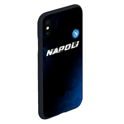 Чехол iPhone XS Max матовый НАПОЛИ Napoli - Пламя / 3D-Черный – фото 2