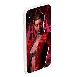 Чехол iPhone XS Max матовый Vampire: The Masquerade - Bloodhunt Кровавая Вальк, цвет: 3D-белый — фото 2