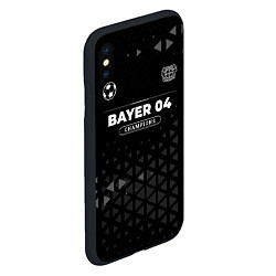 Чехол iPhone XS Max матовый Bayer 04 Форма Champions, цвет: 3D-черный — фото 2