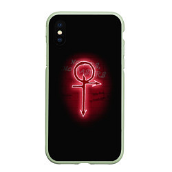 Чехол iPhone XS Max матовый Vampire: The Masquerade - Bloodhunt Путь Свободы, цвет: 3D-салатовый