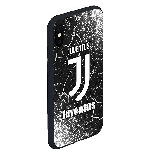 Чехол iPhone XS Max матовый ЮВЕНТУС Juventus - Арт / 3D-Черный – фото 2