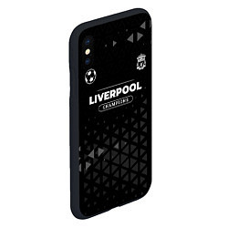 Чехол iPhone XS Max матовый Liverpool Форма Champions, цвет: 3D-черный — фото 2