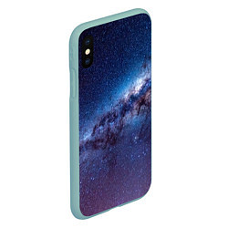 Чехол iPhone XS Max матовый Космос просто космос!, цвет: 3D-мятный — фото 2