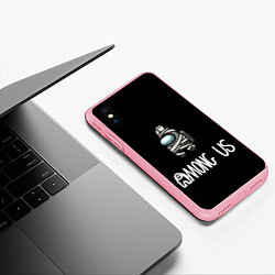 Чехол iPhone XS Max матовый AMONG US ТУАЛЕТНАЯ БУМАГА, цвет: 3D-баблгам — фото 2