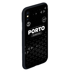 Чехол iPhone XS Max матовый Porto Форма Champions, цвет: 3D-черный — фото 2